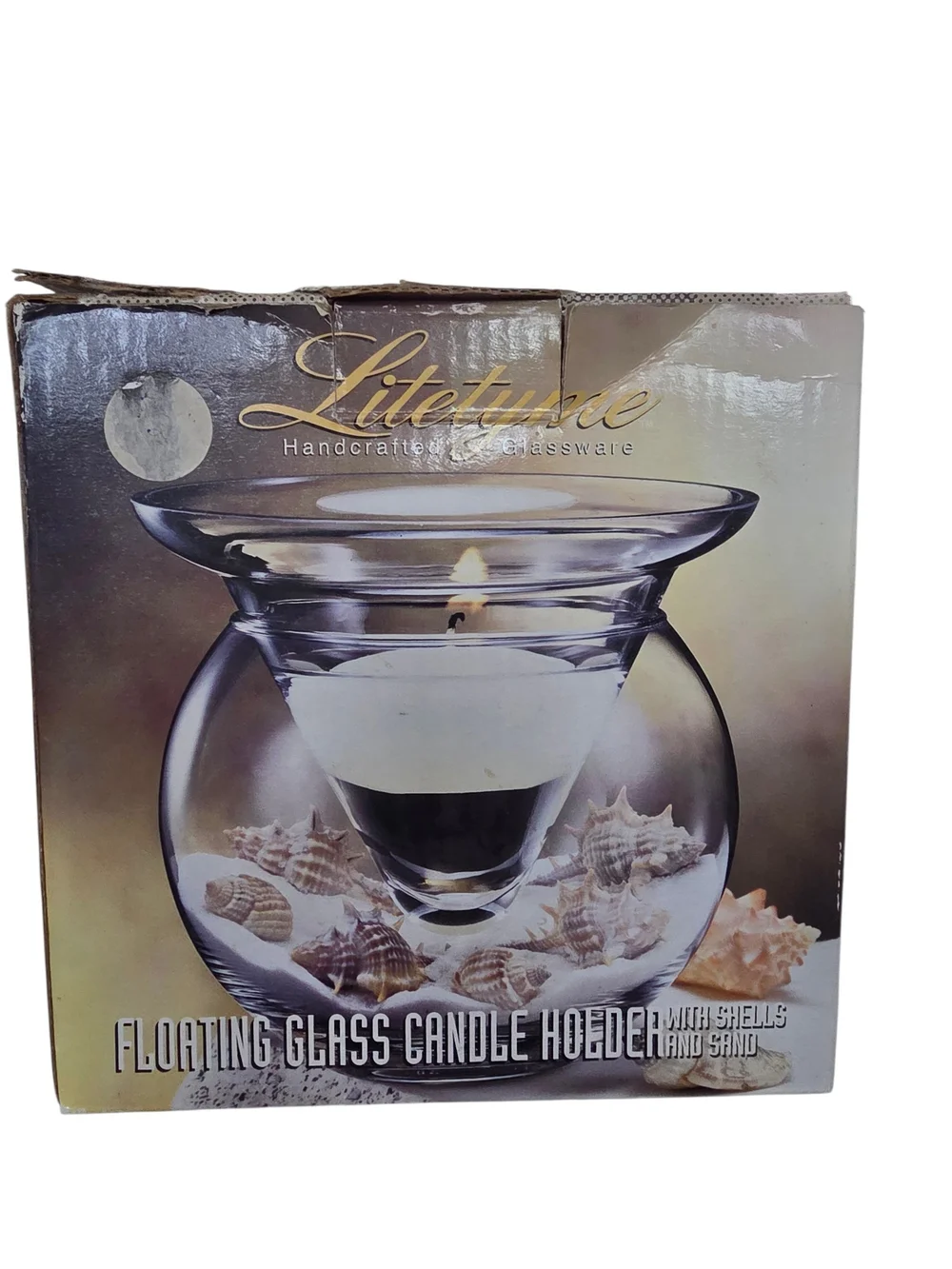 Floating Glass Candle Holder